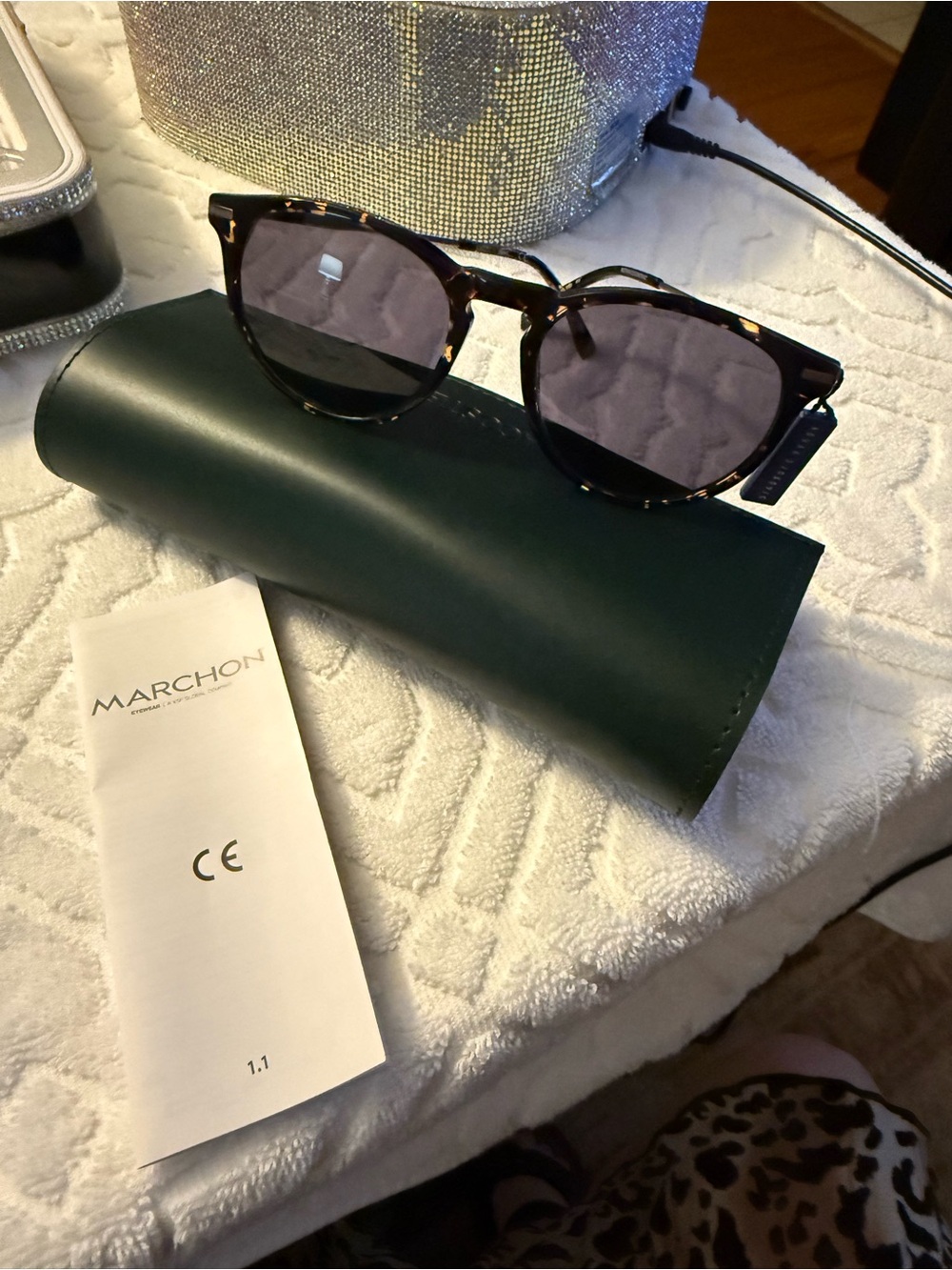 Lacoste Tortoiseshell Sunglasses with Dark Lenses